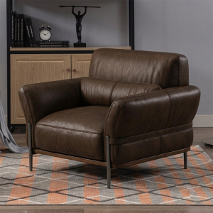 fauteuil 1 place marron foncé